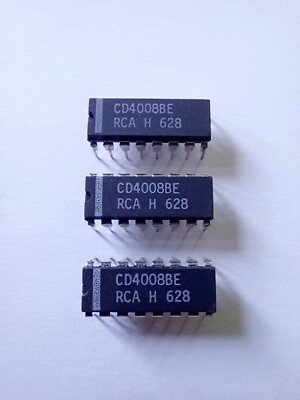 Lot of 3* RCA CD4008BE HEF4008 BN CD4008 DIP-16 IC  Chips CMOS 4-bit  Full Adder