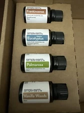 Simply Earth Essential Oil 15ml 100% Pure Oils Natural Aromatherapy Lot Of 4
