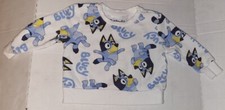 Adorable Unisex Size 12 Months Bluey White Sweatshirt