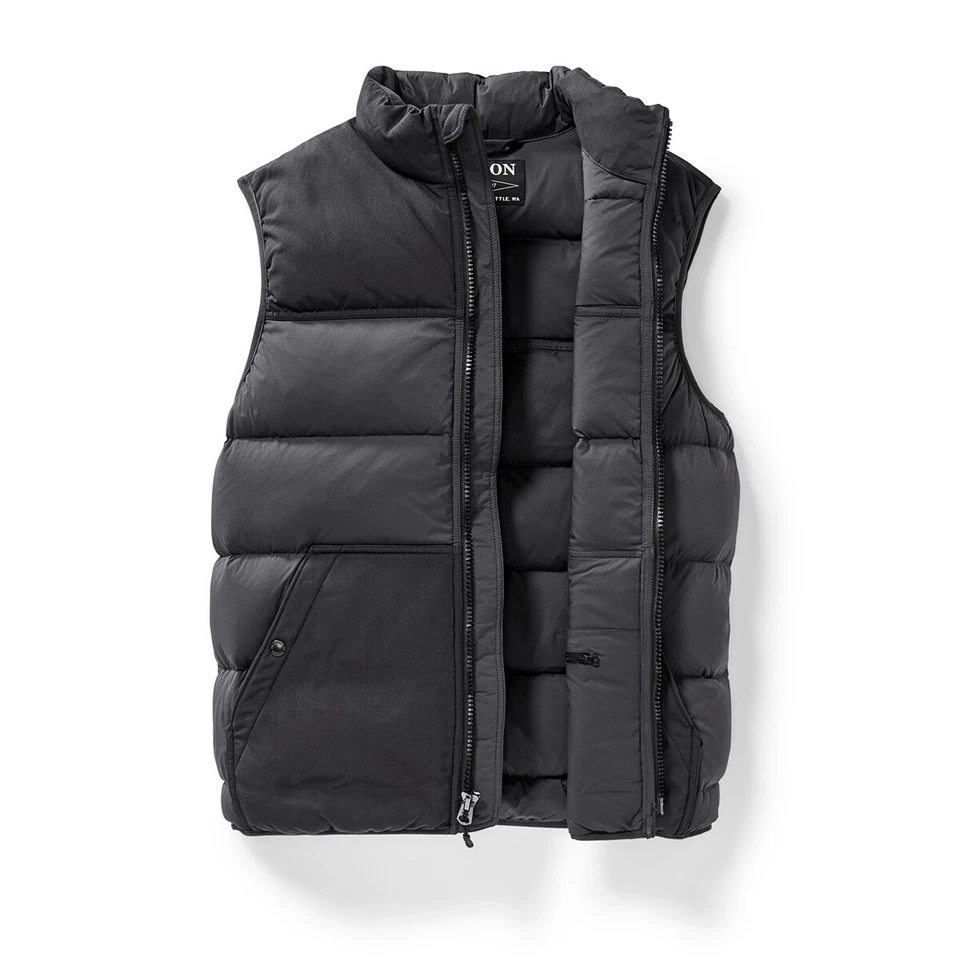 Filson Featherweight Down Vest - 20114888 - Faded Black Grey Gray Goose 850 CC - Image 2 of 4