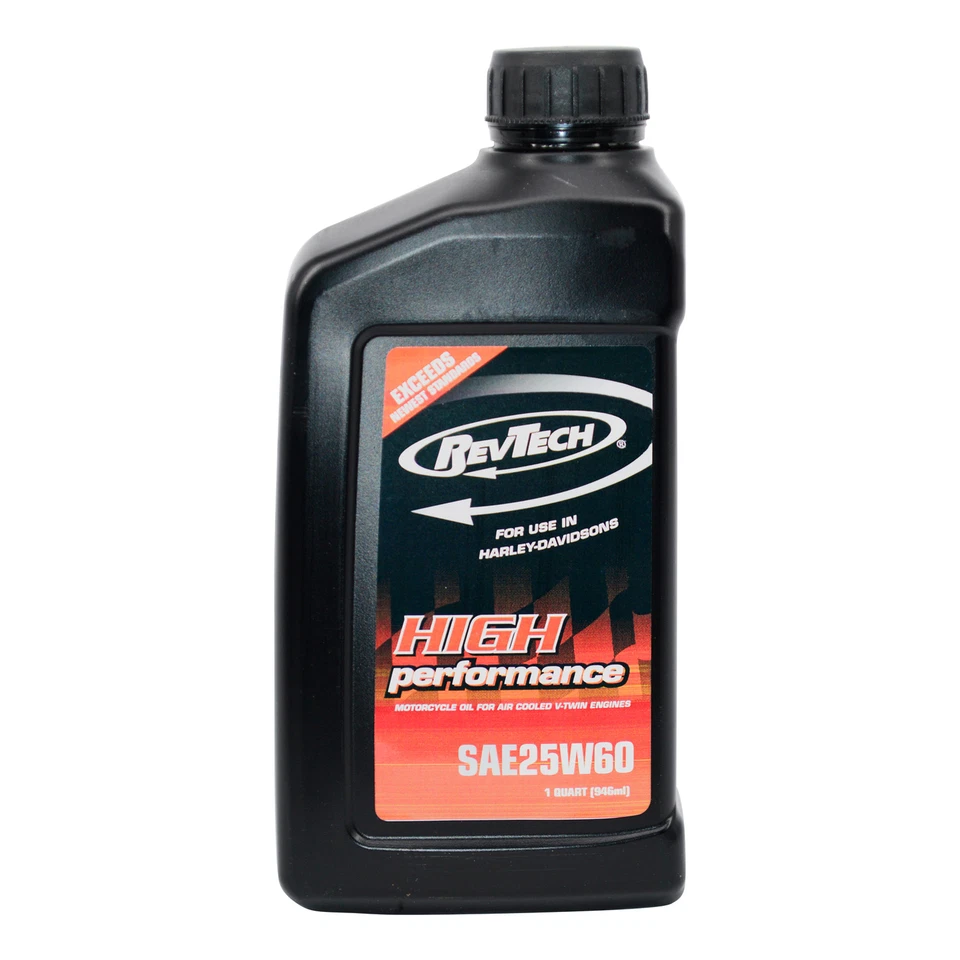 Motor de aceite de motor de 12 cuartos SAE 25W60 compatible con Harley V Twin Engine RevTech Foto 2 de 4