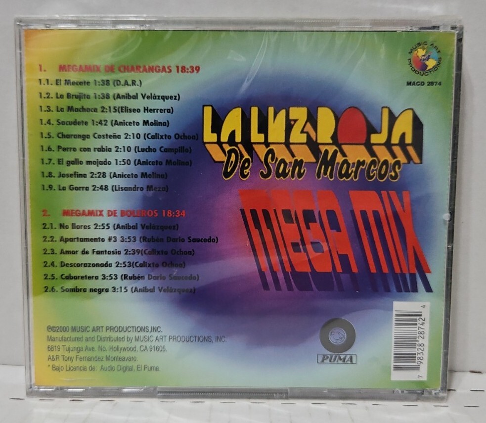 La Luz Roja de San Marcos Megamix Vol 2 (CD 798328287424