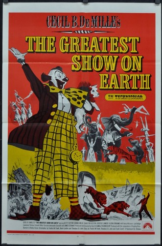 Greatest Show On Earth R1970'S ORIGINAL 27X41 INT'L MOVIE POSTER CHARLTON HESTON