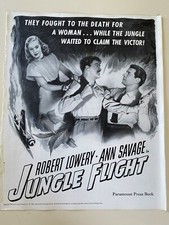 Jungle Flight Pressbook 1947 Robert Lowery, Ann Savage, Bart McLane