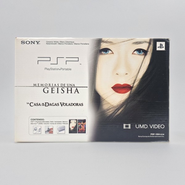 PSP 1004 Bundle RARE Value Pack Memoirs of a Geisha Movie UMD Bundle PSP White