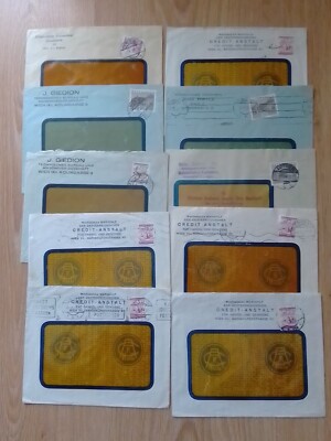 SOBRES COMERCIALES AUSTRIA 1924/1932 LOTE DE 10 VARIADOS 