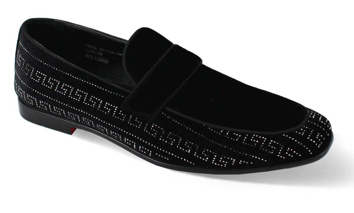 ステットソン After Midnight Vincent Velvet Shoes Black/Silver | eBay