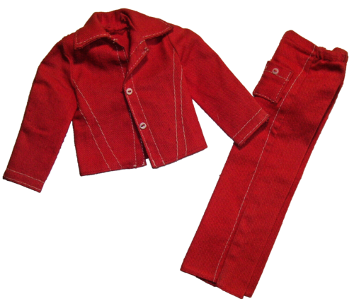  Vintage Ken & Brad Doll Mod Red Suit #7762 Best Buy Fashions 1974 - Afbeelding 1 van 4