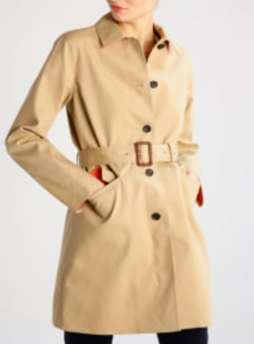 Michael Kors Women’s Single Breast Khaki Tan Beige Trench Coat Jacket $295 S -XL - Afbeelding 1 van 12