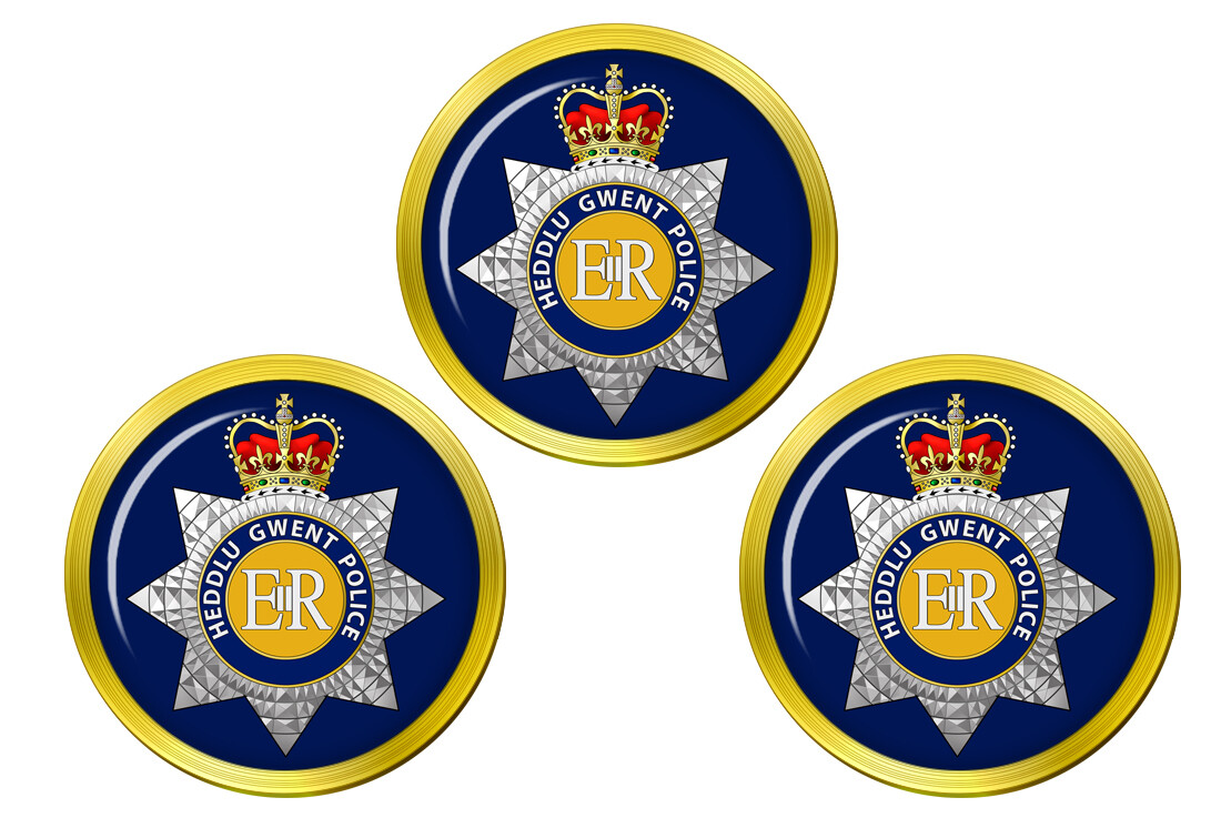 Gwent Police Golf Ball Markers