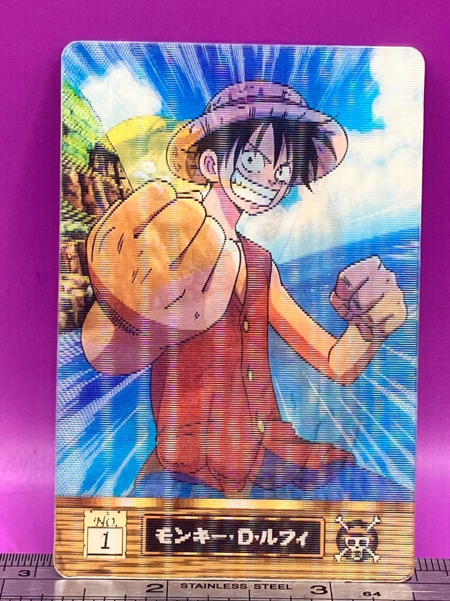 Monkey D. Luffy 1 One Piece King of Pirates Gummy Card 3D 2002