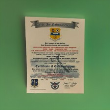 AIR NATIONAL GUARD - WYOMING / 153RD AIRLIFT WING~CERTIFICATE OF COMMENDATION