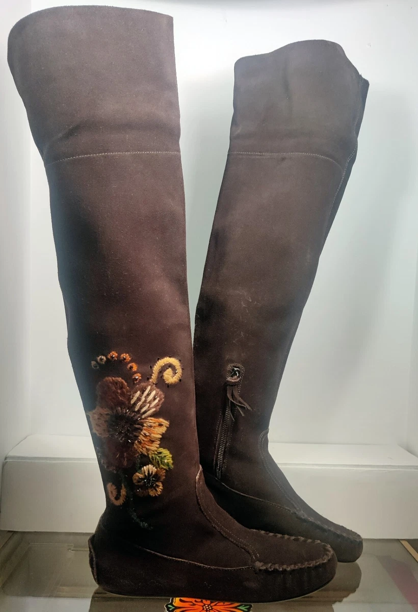 Prada suede over the knee boots sale