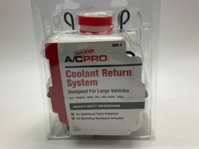 Ac Pro BVR-4 UNIVERSAL Heavy Duty 2.5 Quart Radiator Coolant Overflow Bottle