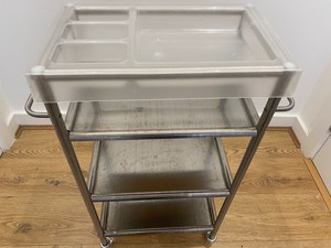 GRUNDTAL IKEA Stainless Steel Trolley with Tray Bathroom ...