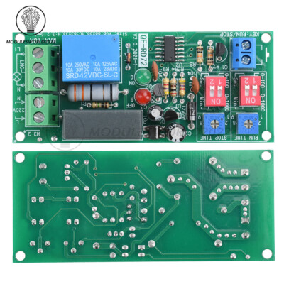 Cycle Delay AC 110V 120V 220V 230V 240V Timing Relay Switch Turn ON/OFF Module