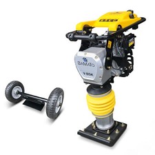 BAMATO Vibrationsstampfer V-85K mit Fahrwerk - Grabenstampfer - Stampfer - 10 kN