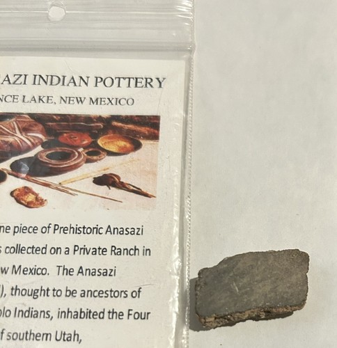 Authentic Anasazi Indian pottery PrivateRanch Fence Lake,New Mexico A.D.200-1300 - Picture 3 of 5