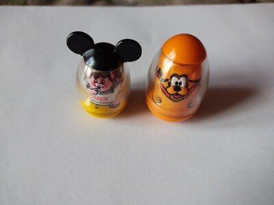 Vintage Pluto Karen Hasbro 1977 Weebles Wobbles Walt Disney Productions