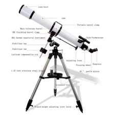 Skyoptikst 90mm F/10 EQ Refractor Astronomical Telescope Deep space photography