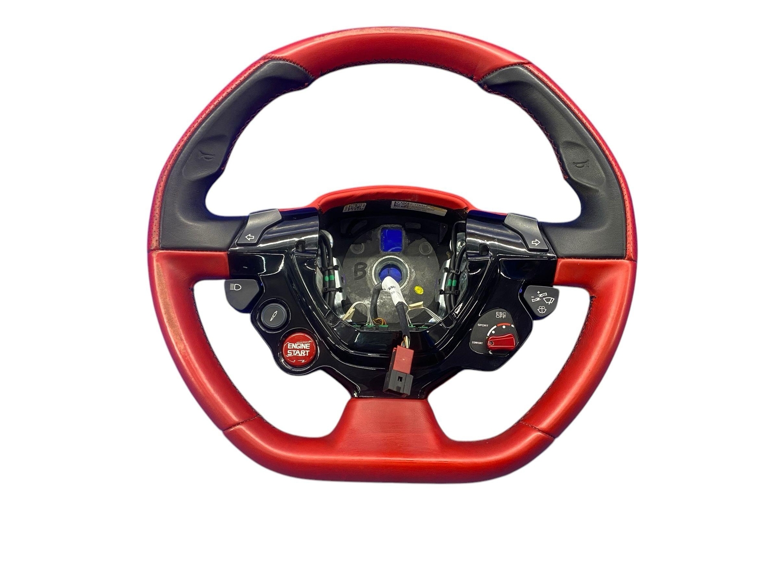 2015-2018 FERRARI CALIFORNIA T FRONT LEFT DRIVER STEERING WHEEL BLACK *WEAR*