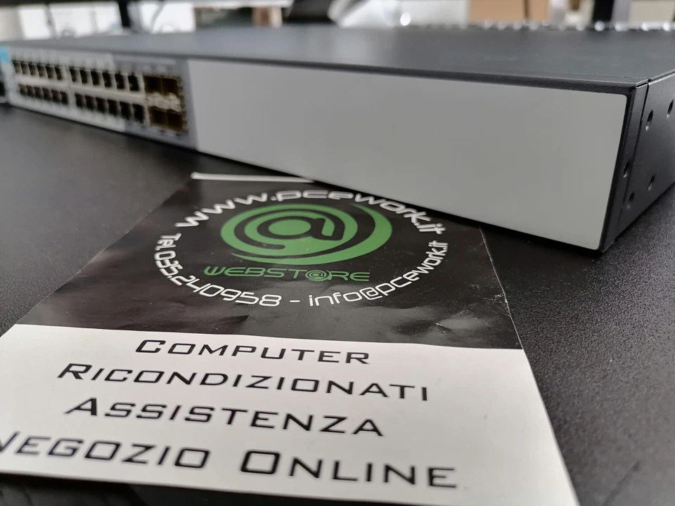 SWITCH HP PROCURVE 2810-24G J9021A 24 PORTE 1 Gbps 4 porte SFP RACKMOUNT Fattura - Immagine 3 di 4