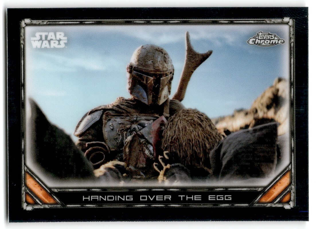 2022 Topps Chrome The Mandalorian handing over the Egg #S1-12 | eBay