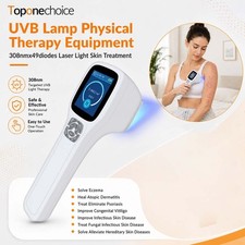 308nm Excimer UVB Light Therapy Device Handheld Phototherapy Lamp 49 Diodes