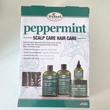 Difeel Peppermint Oil Scalp Care Set Shampoo Conditioner Oil Mask Unisex