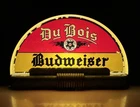 VTG Rare 1940s Du Bois Budweiser Lighted Beer Sign Reverse Glass Dome Price Bros