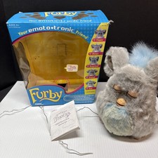 Furby 52994 2005 Corpo Grigio Blu Mohawk - Usato VEDI PRIMA NOTE