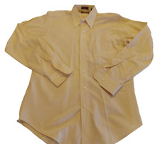 Chaps Ralph Lauren Vintage Cream Long Sleeve Button Down Dress Shirt Size 15-1/2