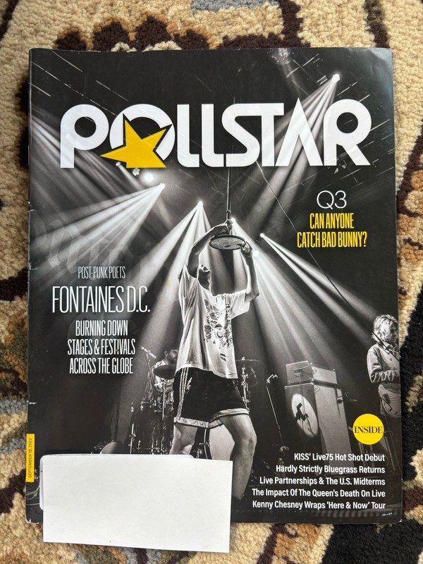 FONTAINES D.C. Pollstar Magazine Irish music band RARE industry address label