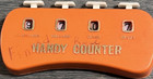 Vintage Handy Counter Orange Plastic Manual Tally Counter Clicker Hong Kong — photo 1