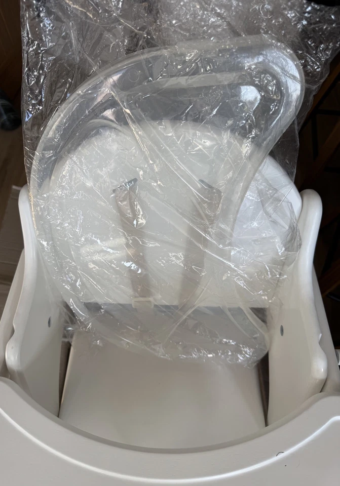 East Coast Wooden Folding  High Chair White Excellent Condition - Image 4 of 4