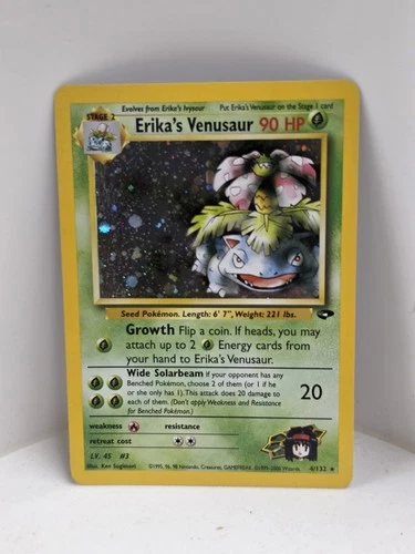 2000 Pokemon Gym Challenge Erika's Venusaur Holo Rare #4/132