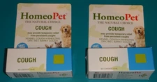 HomeoPet COUGH 15 mL ~ LOT OF 2 ~ The natural choice cats dog bird pet animal