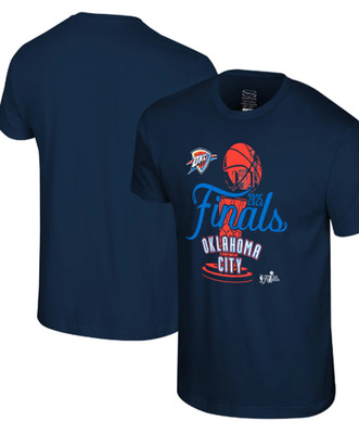 Unisex Stadium Essentials Navy Oklahoma City Thunder 2025 NBA Finals Cruise T-Sh