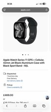 Apple Watch Series 11 42mm GPS Cellular Jet Black