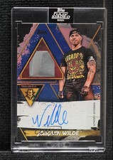 2021 WWE Fully Loaded Trash Can Relics Sapphire 14/25 Joaquin Wilde Auto 3h1