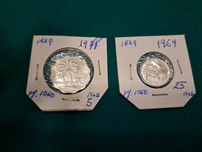 IRAK 25  FILS 1969 Y 5 FILS 1971 MBC