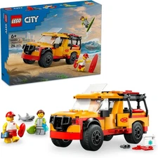 LEGO City Lifeguard Beach Rescue Truck Toy for 6+ Year Old Boys & Girls
