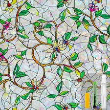 Window Privacy Film Stain Glass Window Film Rainbow Window Film Window clings...