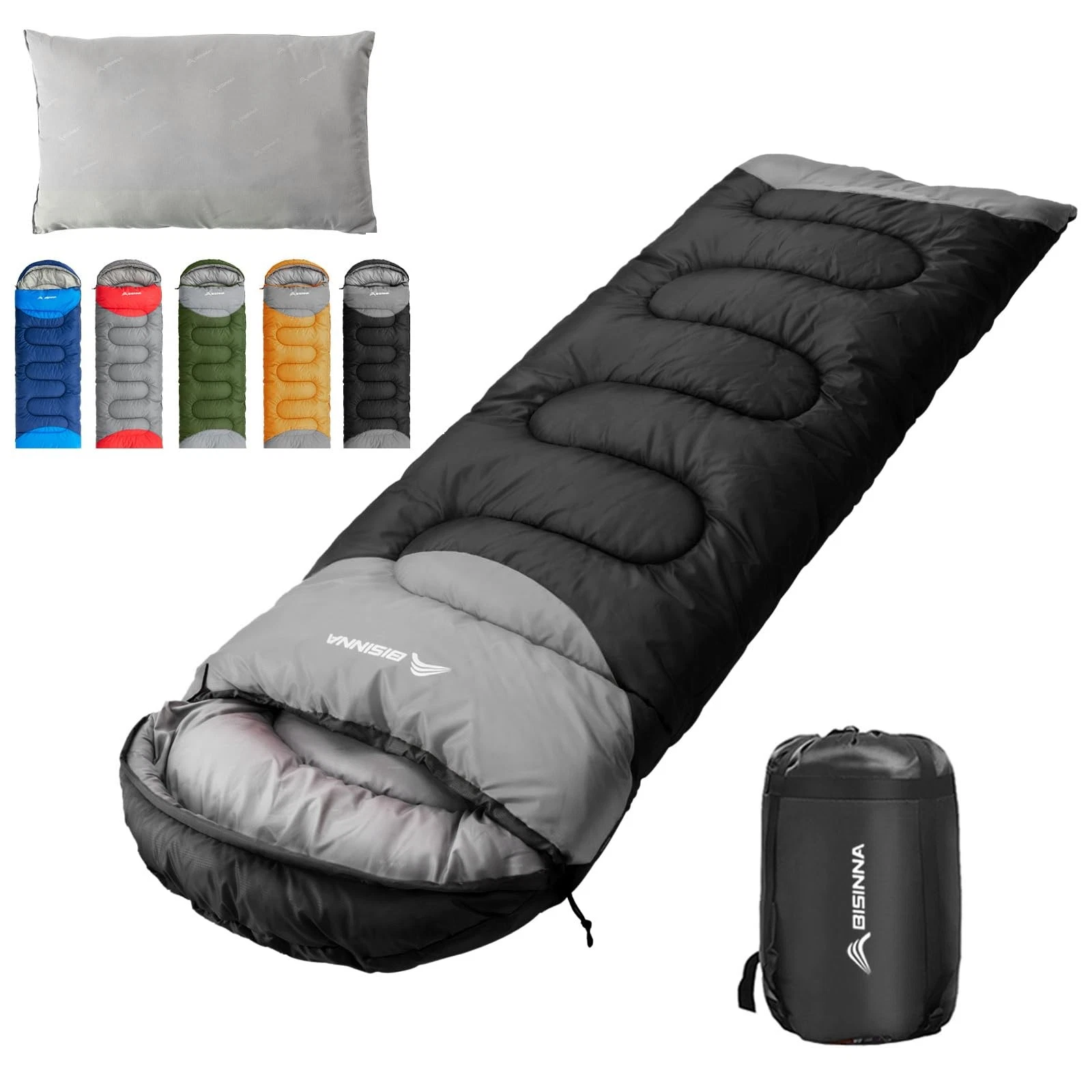 Sleeping Bag 1.9kg 4 Season Waterproof Warm Blanket Sleeping Bag with Com...