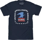 United States Postal Service U.S. Mail Eagle Mens T Shirt Navy Blue