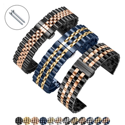 20 22mm Stainless Steel Watch Band Watch Strap Smart Watchband Quick Release