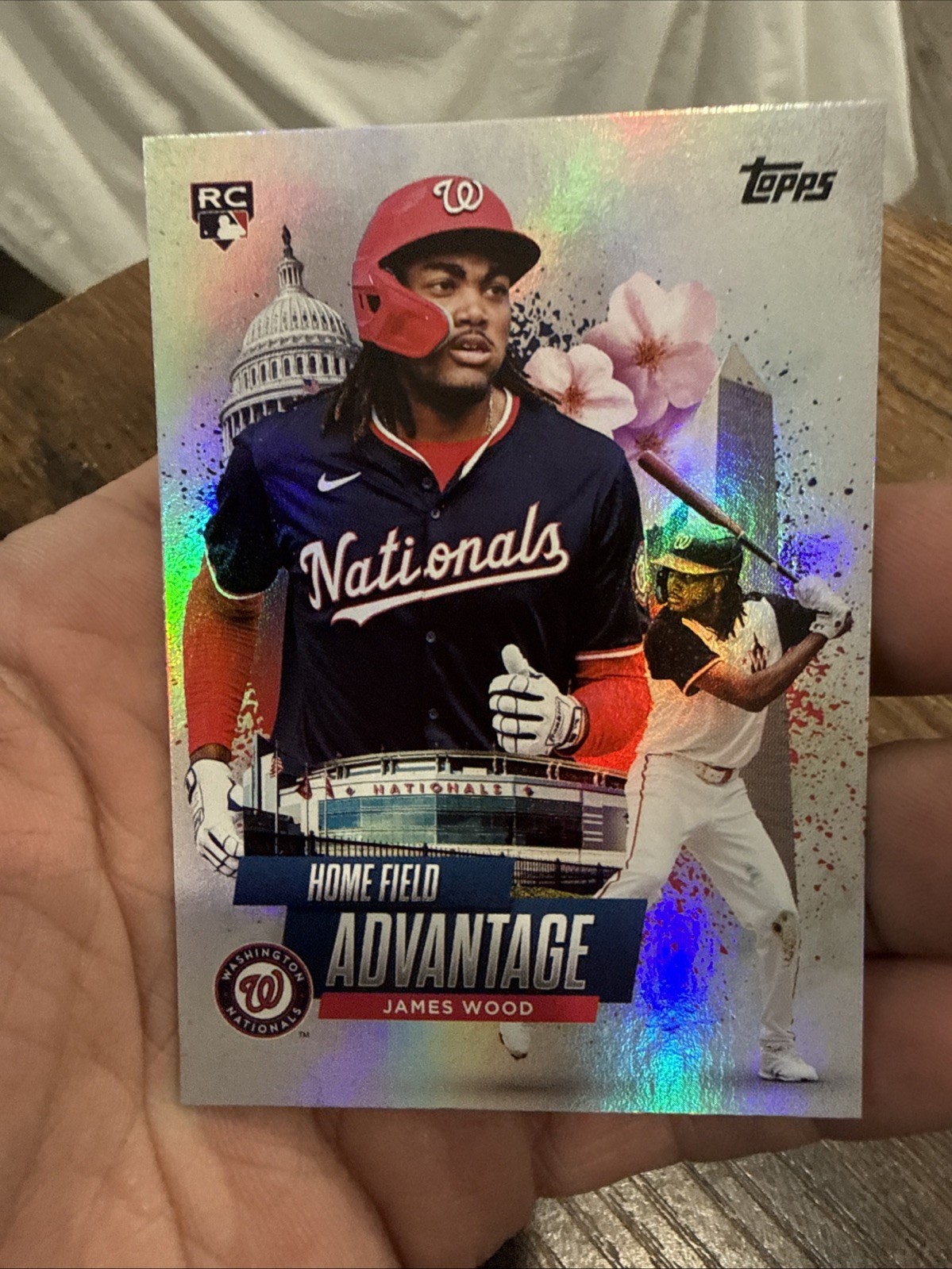2025 Topps Chrome James Wood Home Field Advantage SSP RC Rookie #HA-9 Nationals