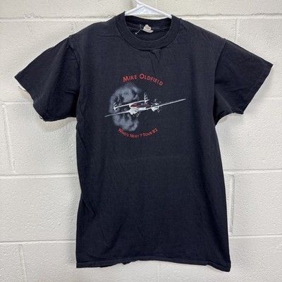 Vintage 1982 Mike Oldfield World Tour T-Shirt Progressive Art Rock New Age Small