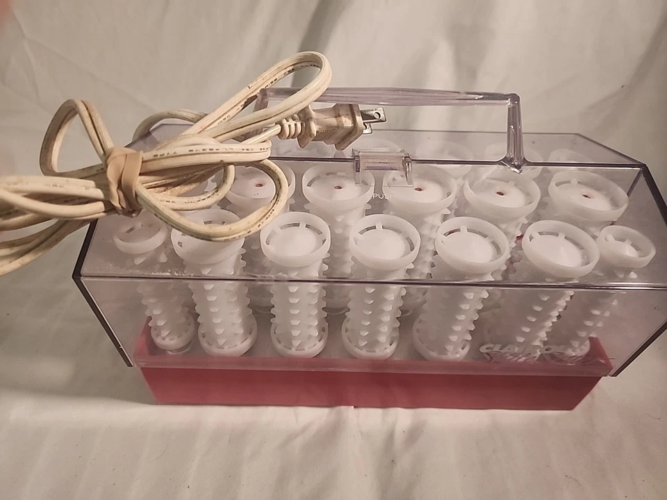 De Colección Clairol Estilo Setter Rizadores Climatizados Rodillos de Pelo Modelo C-20-SZ Sin Clips LEER Foto 3 de 4