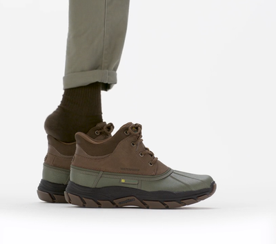 John Deere Skechers Boot Men SlipIns Brown Memory Foam Waterproof